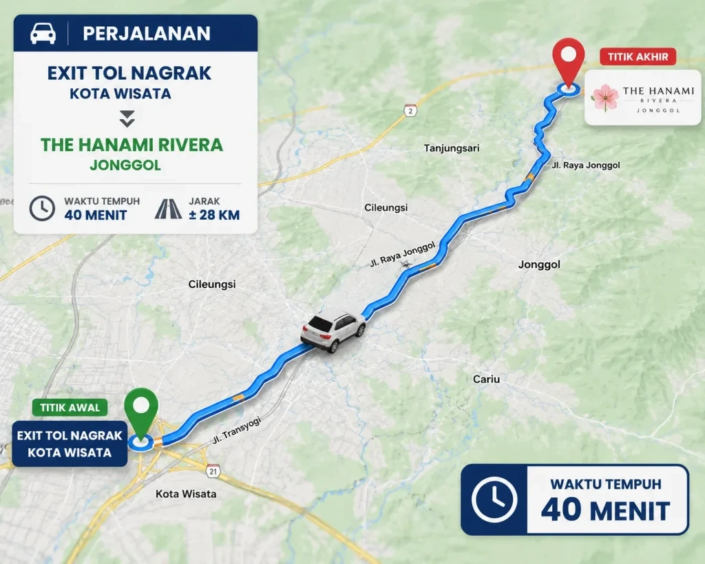 Peta Lokasi Hanami Rivera
